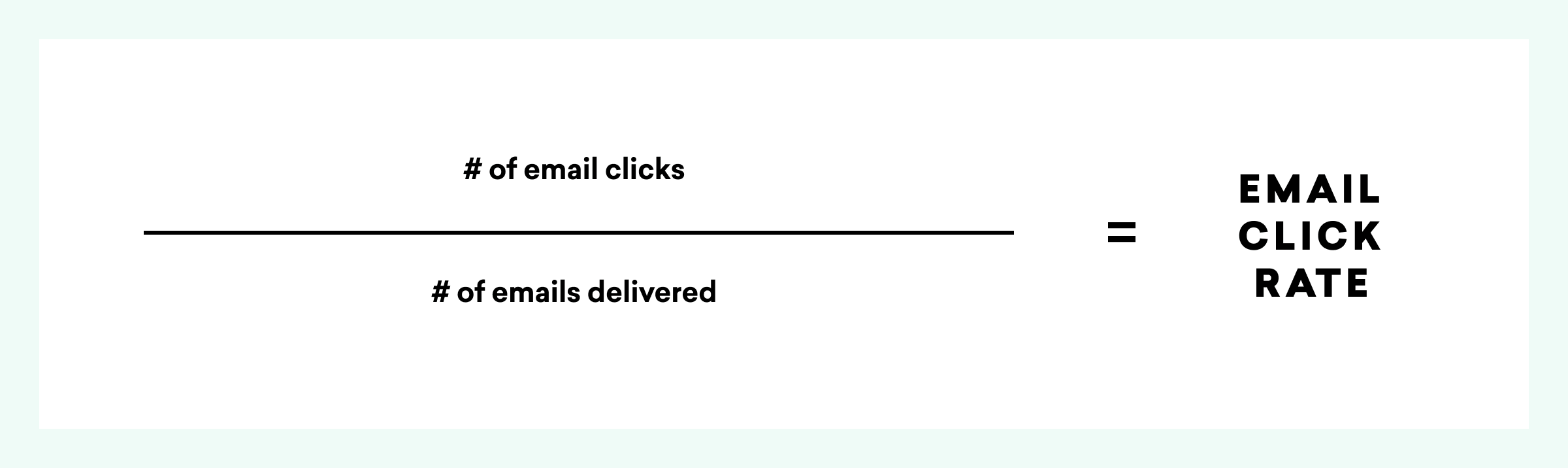 le nombre de clics sur les e-mails est égal au nombre d'e-mails délivrés