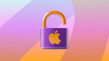 A lock with the apple logo on it