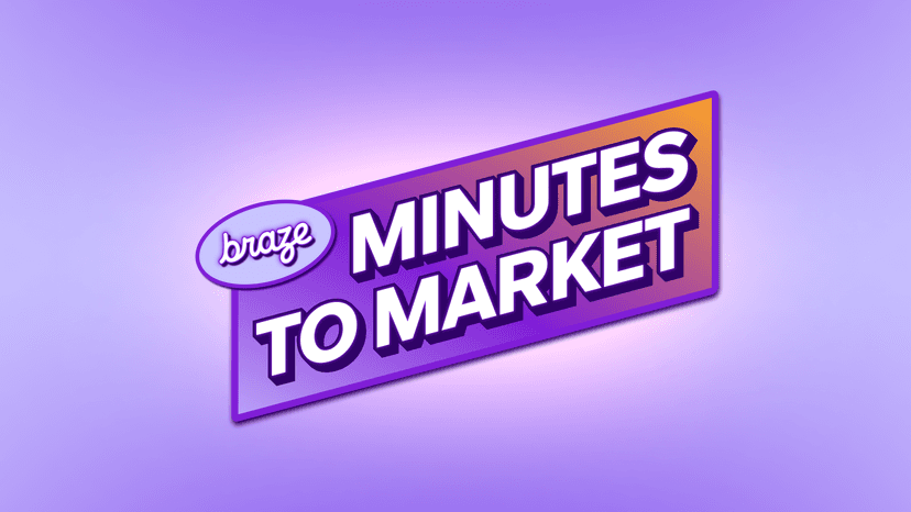 Braze Minutes to Market logo.