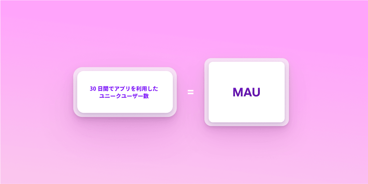 a pink background with two squares one of which says mau