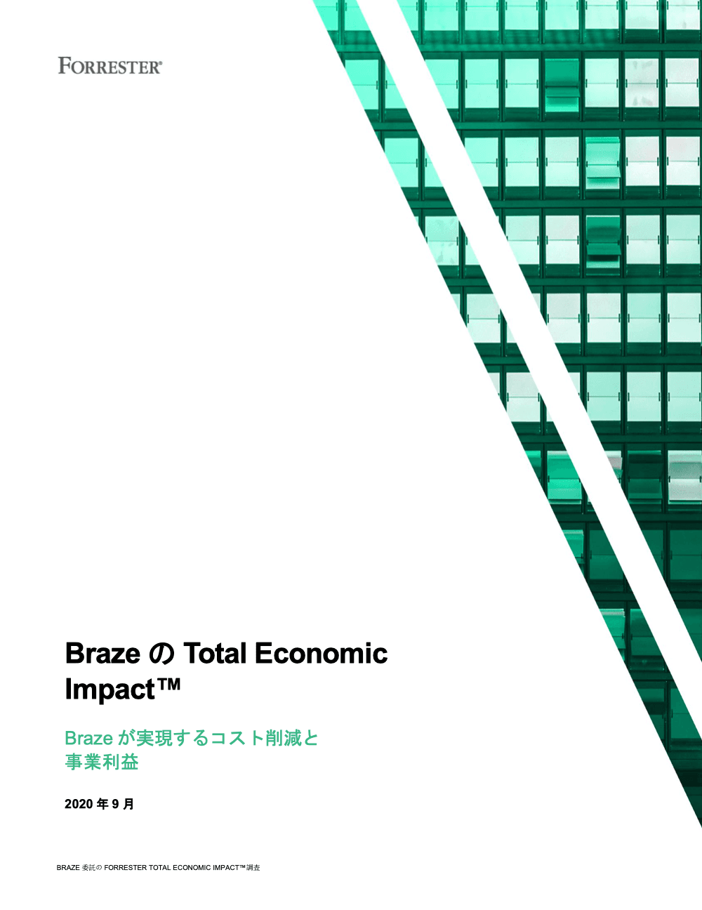the cover of a forrester total economic impact report