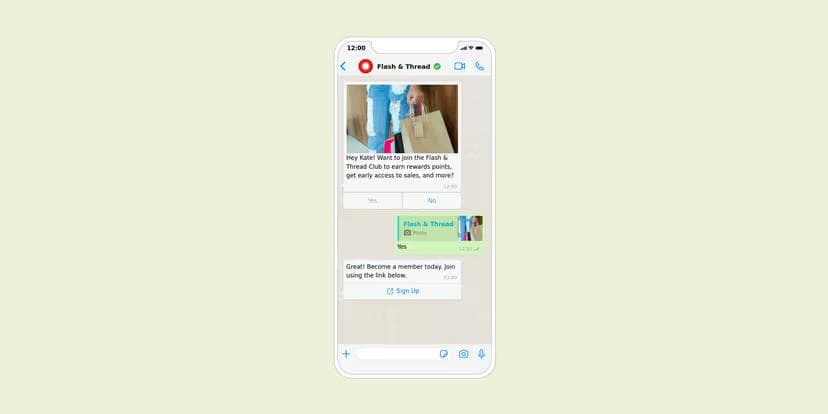 Mensagens no WhatsApp facilitam inscrição em programas de fidelidade