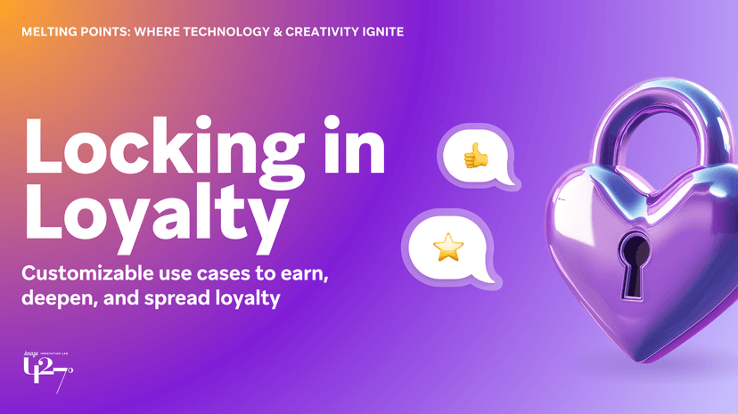 a poster that says ' locking in loyalty ' on it