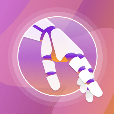 A robot hand reaching out to click