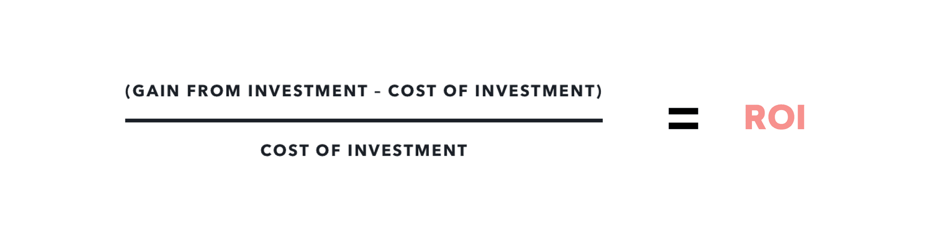 Formule du retour sur investissement