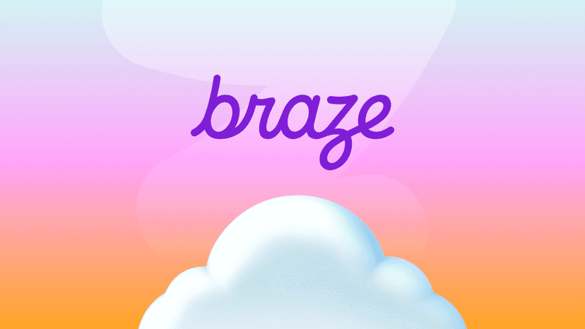 the word braze that is on a cloud