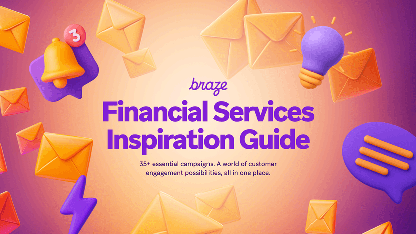 an advertisement for braze financial services inspiration guide