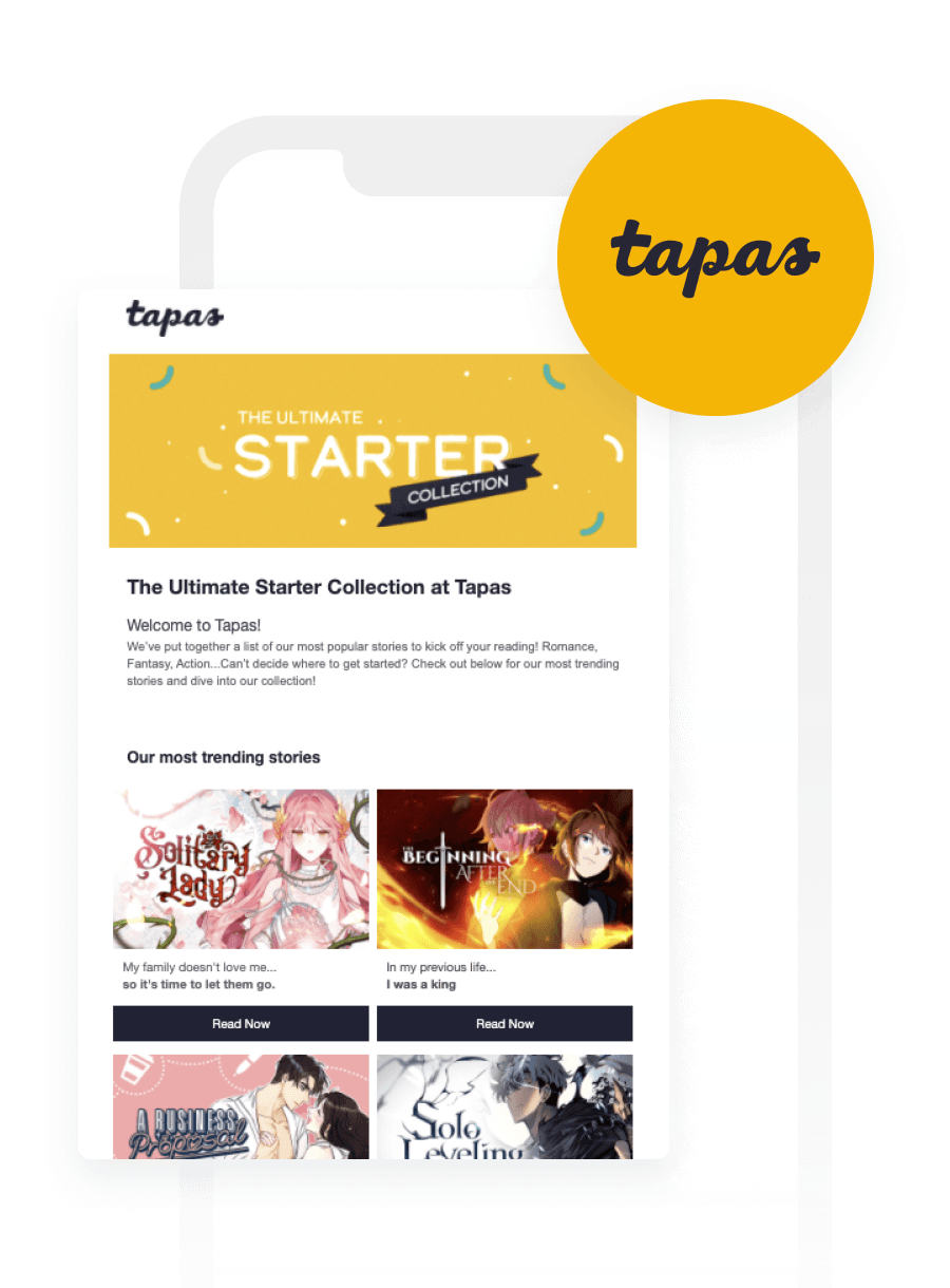 Tapas, Braze와 Amplitude로 유지율 100% 상승