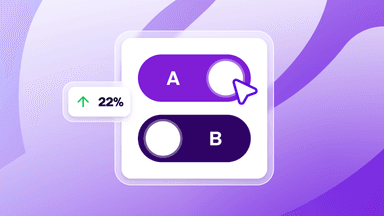 a purple button with the letter a on it