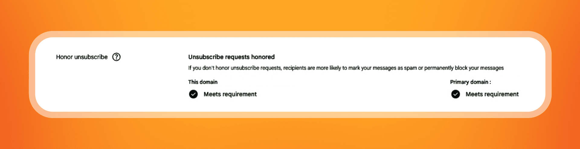 honor unsubscribe