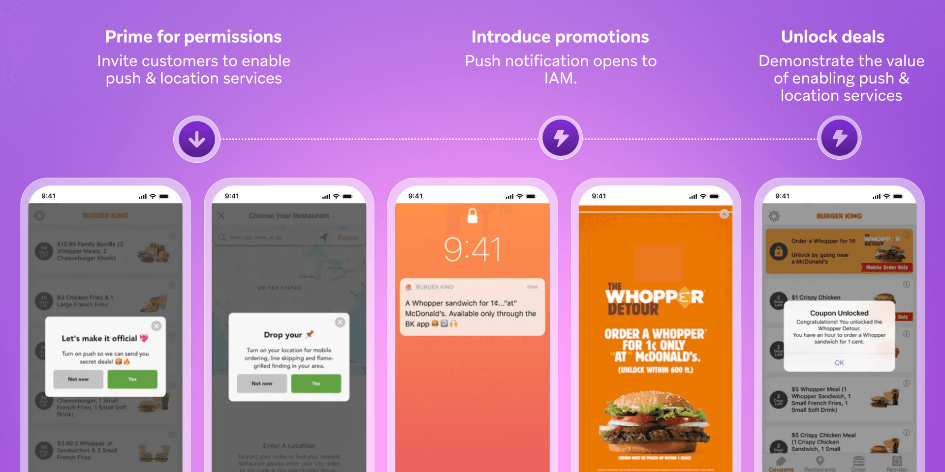 a screenshot of a burger king mobile app
