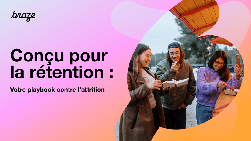 an ad for braze shows a group of people