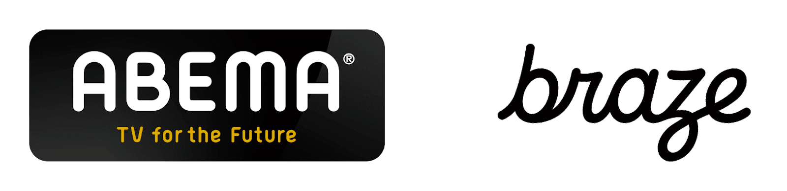 abema and braze logos on a white background