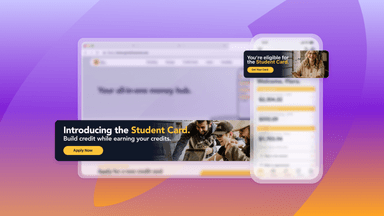 an advertisement for the student card on a computer and phone