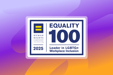 a sticker that says equality 100 on it