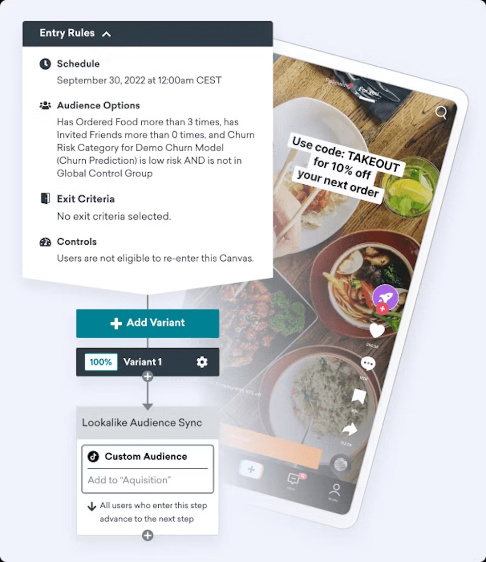 a screenshot of an app that says entry rules