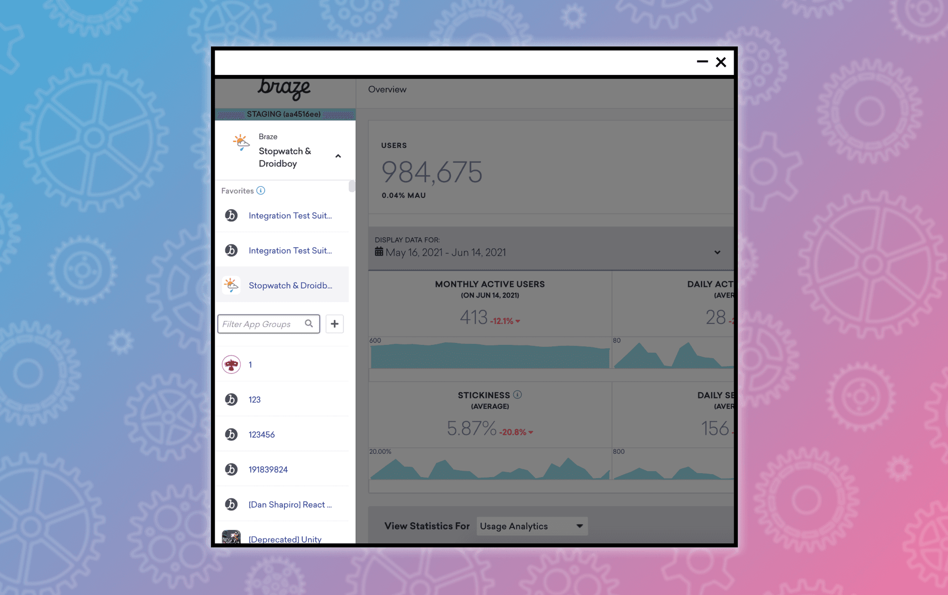 Maya’s App Group search bar