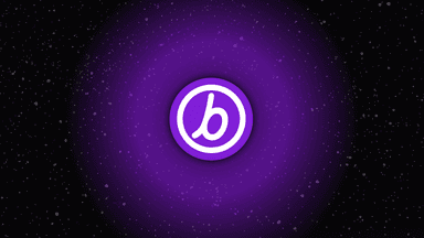 a purple circle with the letter b inside of it