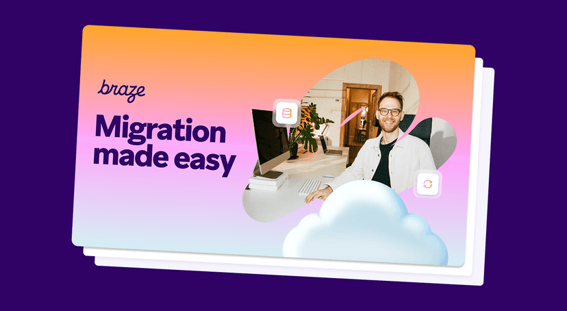 an advertisement for braze migration made easy