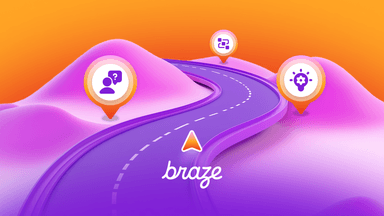 a purple road with braze written on the bottom