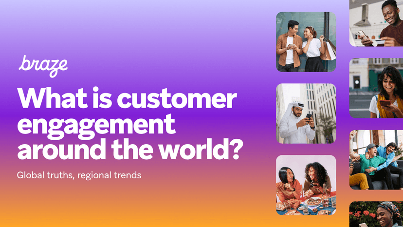 a poster that says what is customer engagement around the world
