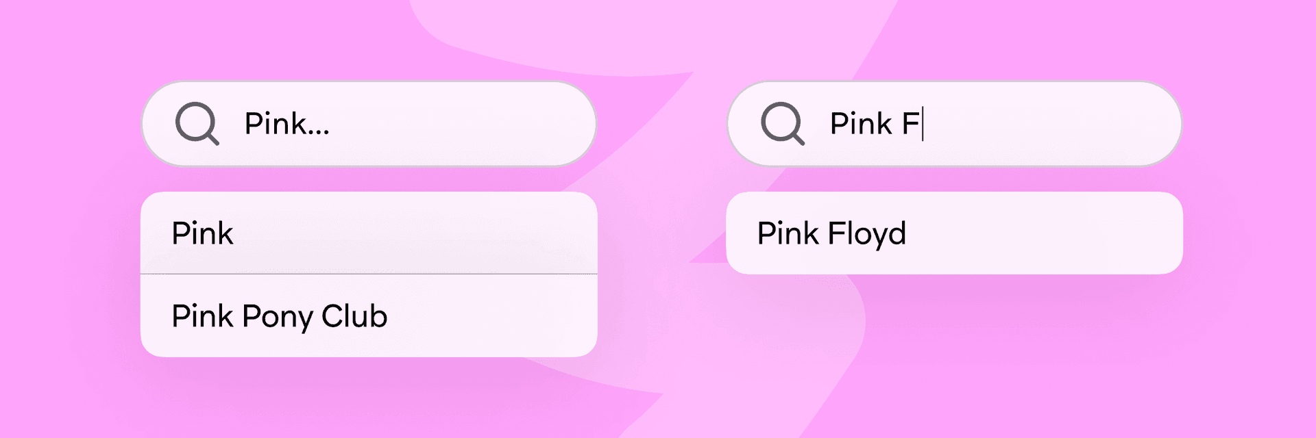 a screenshot of a search for pink floyd and pink pony club