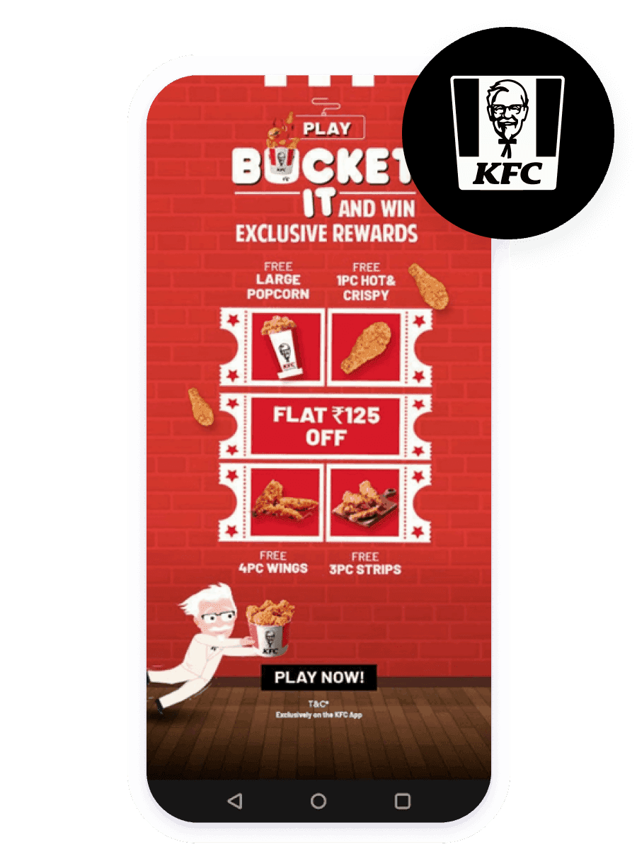 KFCインド、ゲーミフィケーション「Bucket It」キャンペーンで顧客維持と収益を拡大