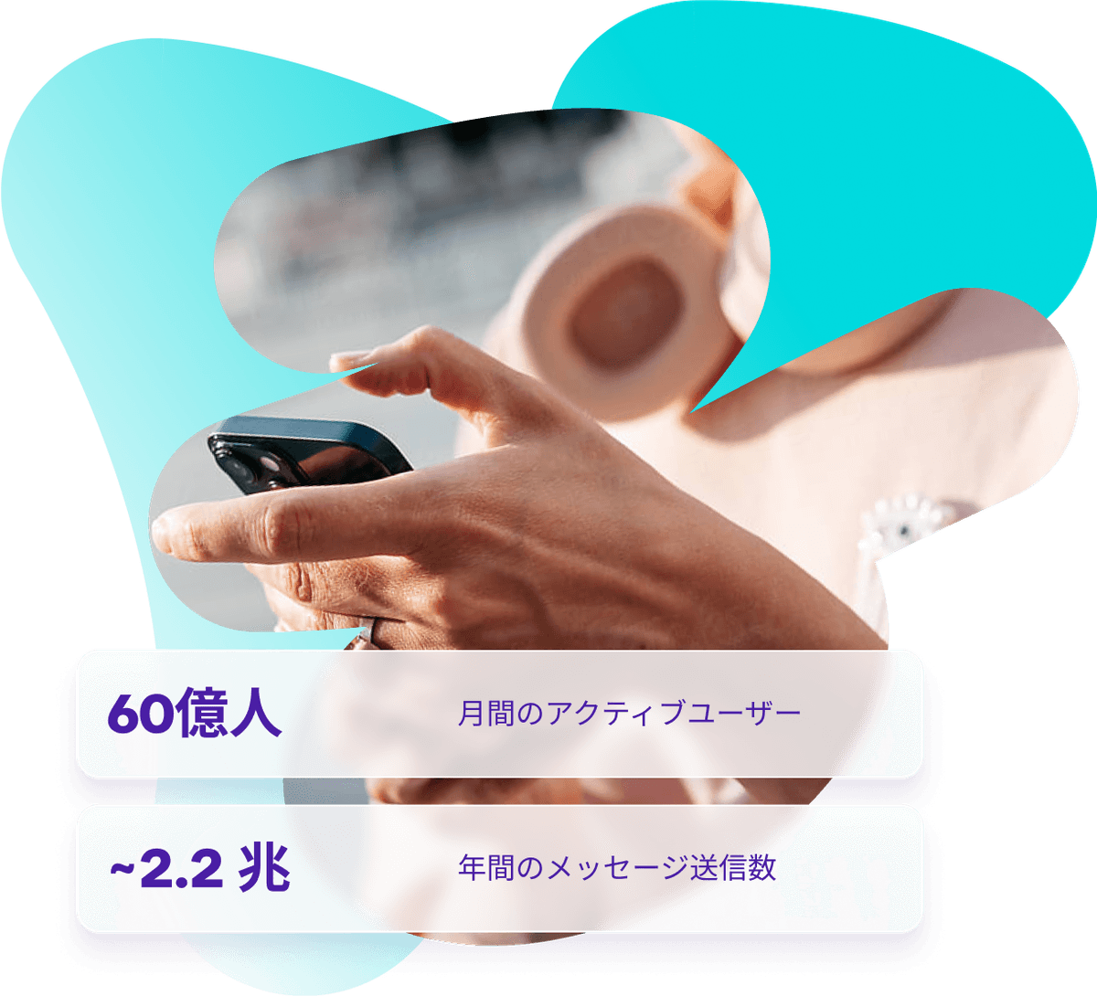 a woman 's hand is holding a cell phone with the number 60 on it