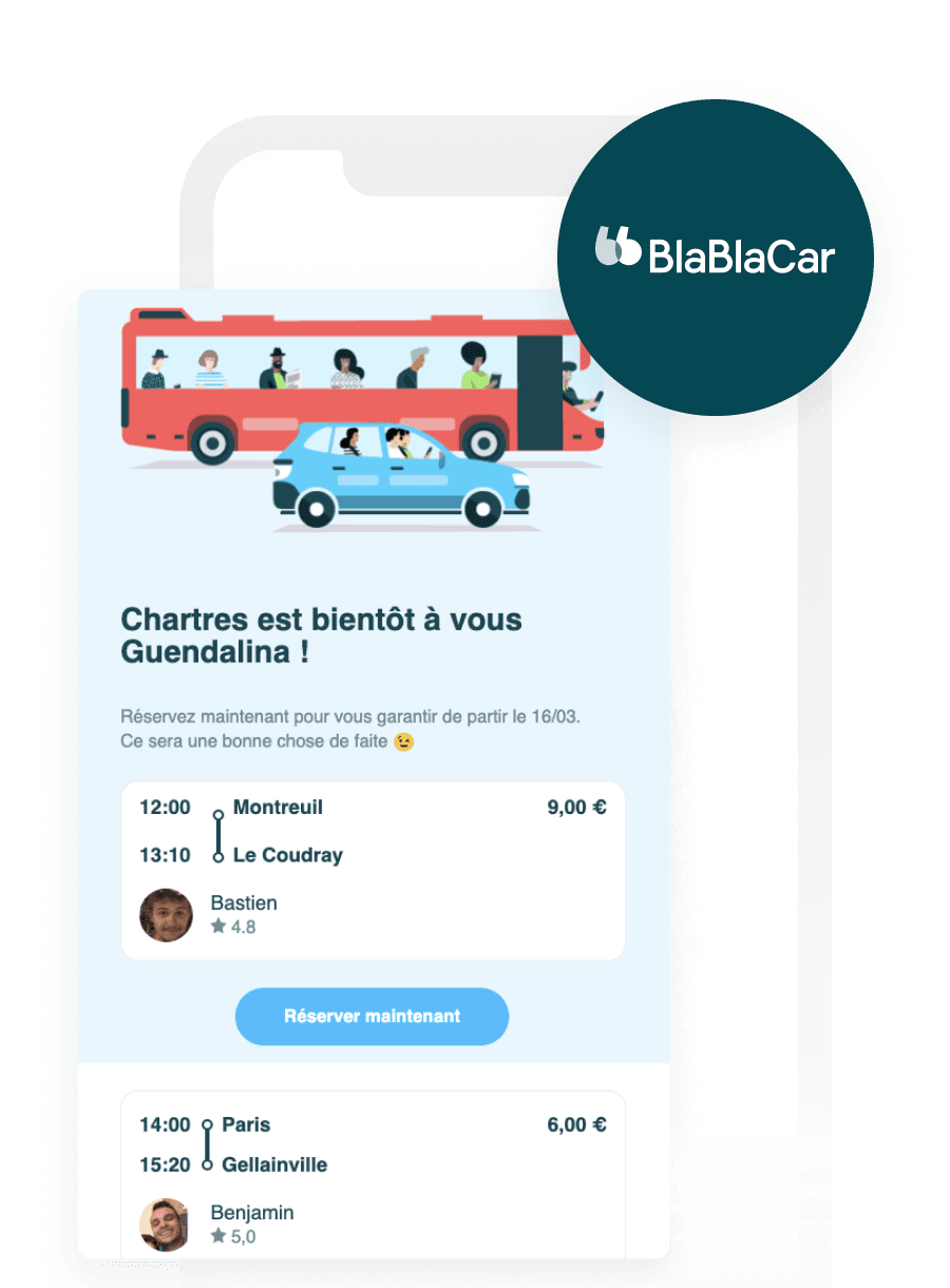 Comment BlaBlaCar tire parti de Braze Canvas Flow pour créer une campagne percutante ciblant les paniers abandonnés et doper ses réservations