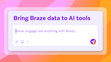 a purple box that says bring braze data to al tools