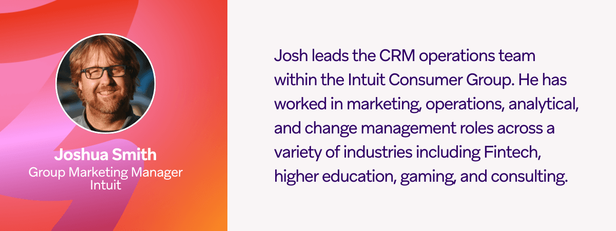 joshua smith is a group marketing manager at intuit