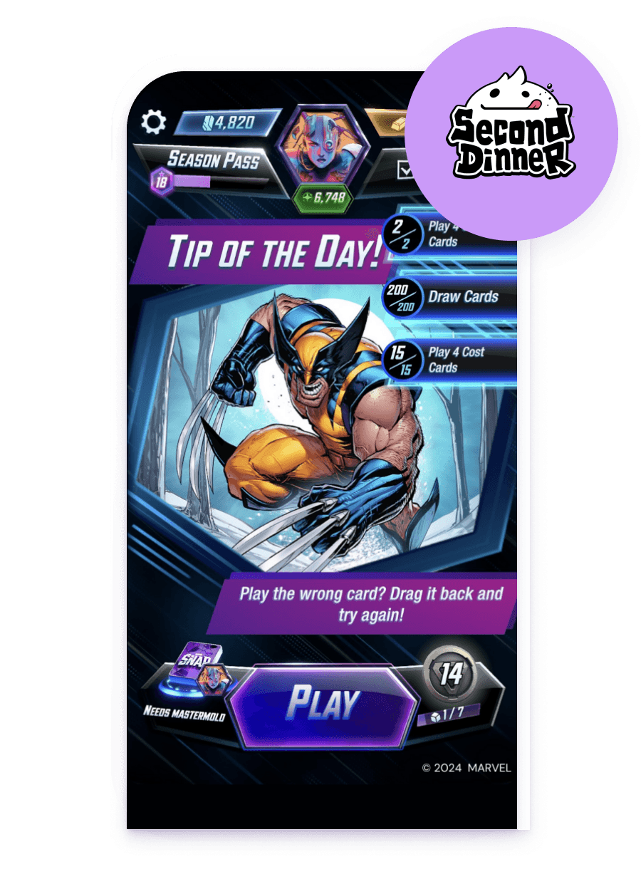 Second Dinner、Brazeのコンテンツカードでプレイヤーエンゲージメントを強化