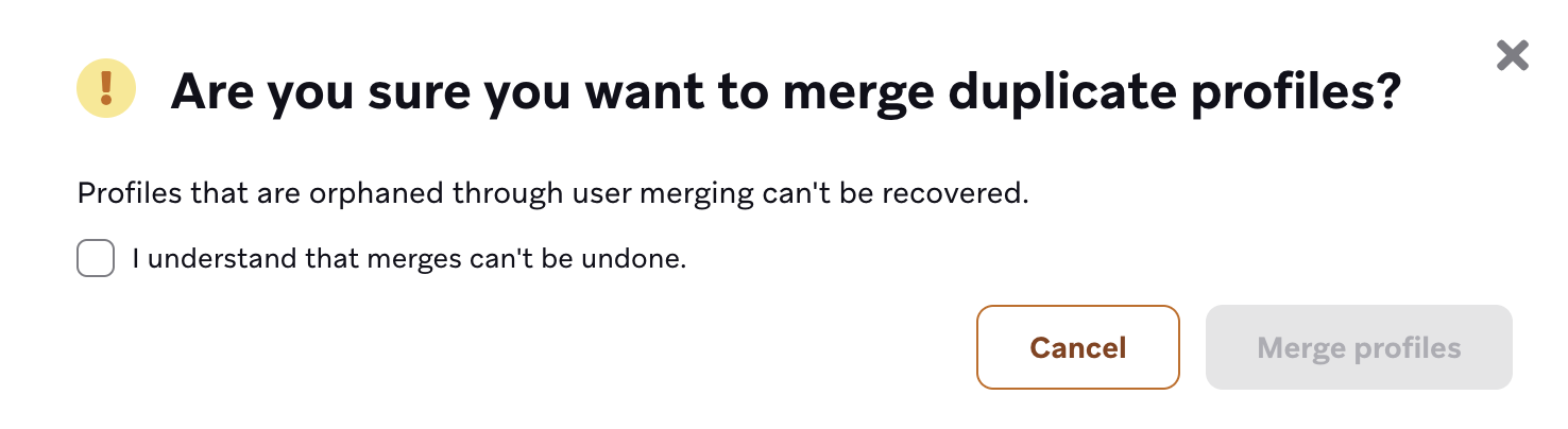 The "Manage Audience" page with "Merge all duplicates" highlighted.