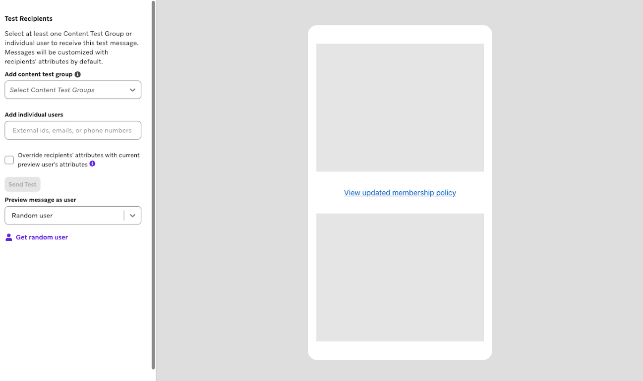 Preview tab of the Banner composer.