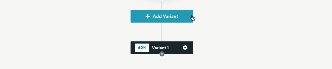 Selecting the "Add Variant" button.