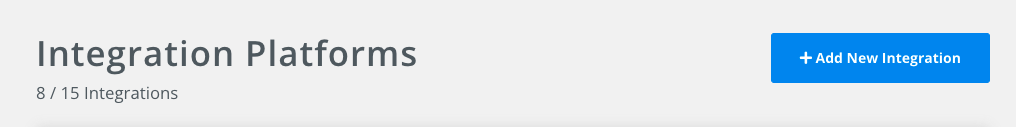 Add integration button