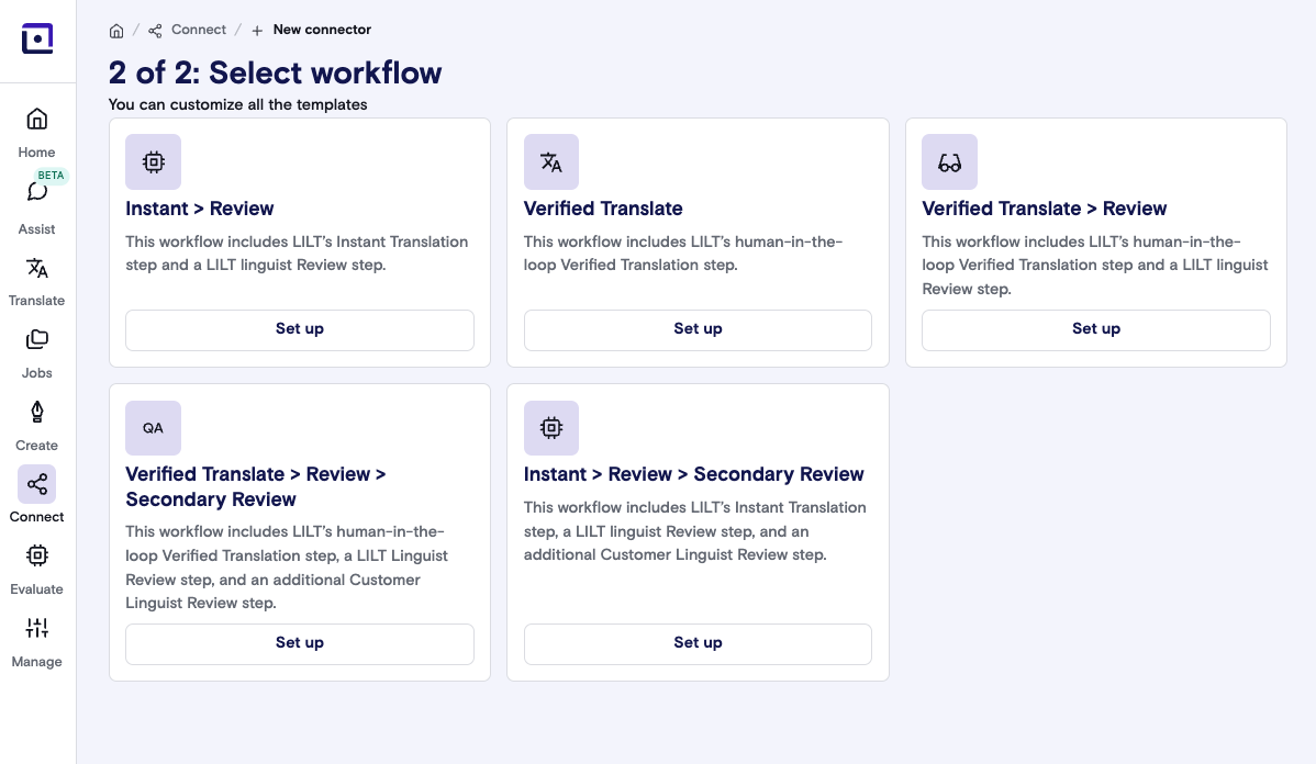 Braze workflow in LILT.