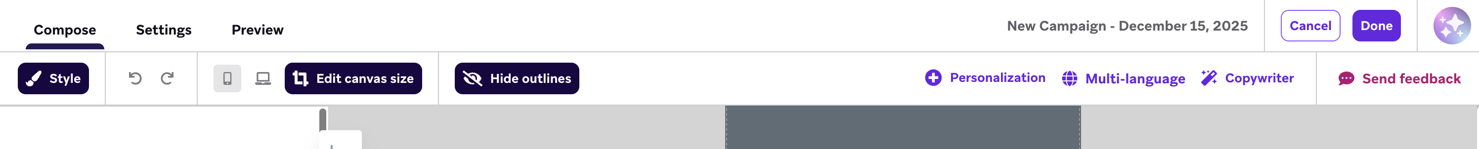 Multi-language settings for banners.