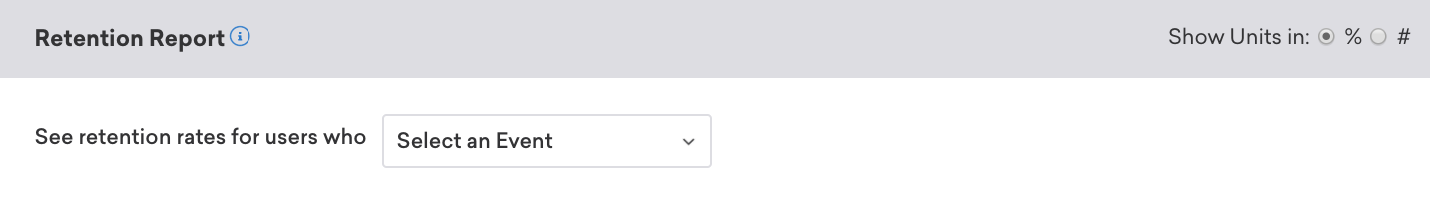 Select a Retention event