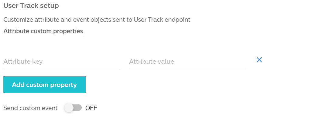 An image prompting you to add attribute custom properties.