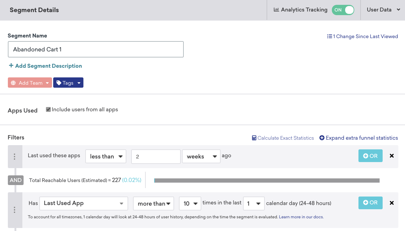 Segment data