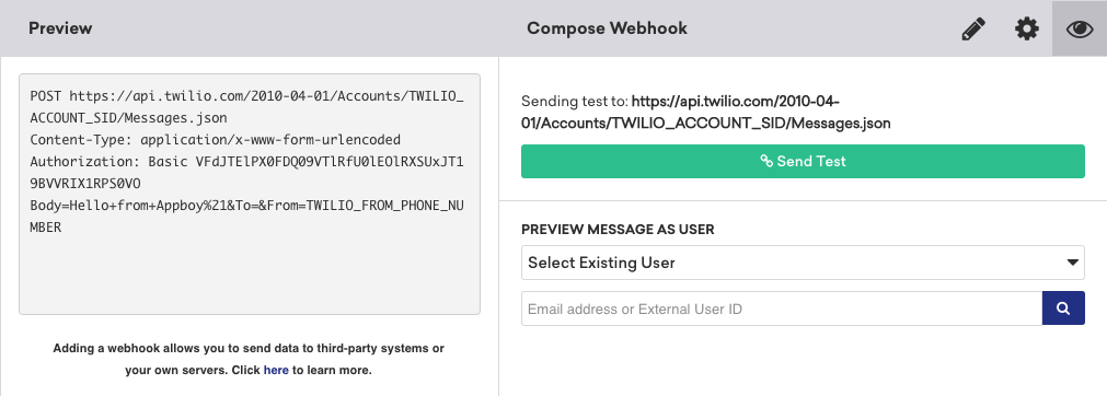 Webhook Preview