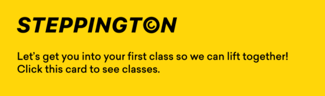 An Image Only Content Card with text only.
