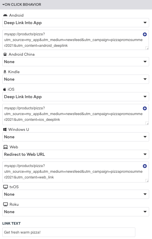 Braze Deep Linking To In App Content