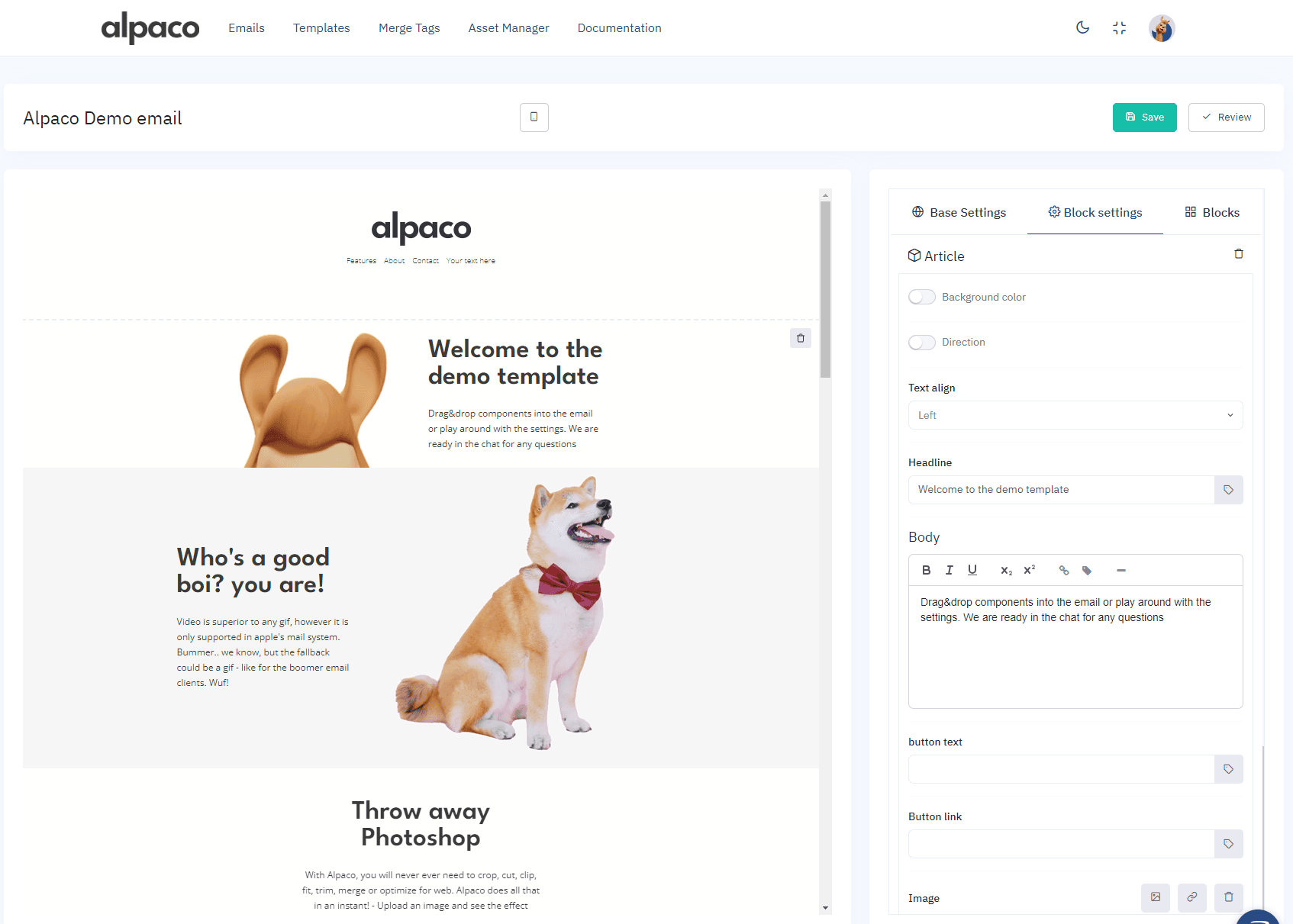 Alpaco-E-Mail erstellen