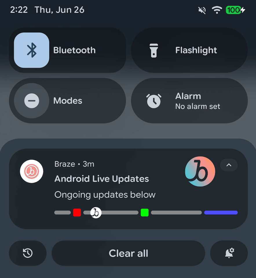 Ein Beispiel für ein Live Update unter Android