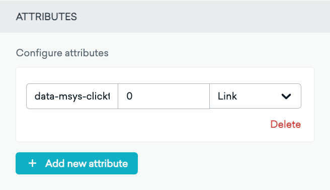 Ein angepasstes Attribut für einen Button.