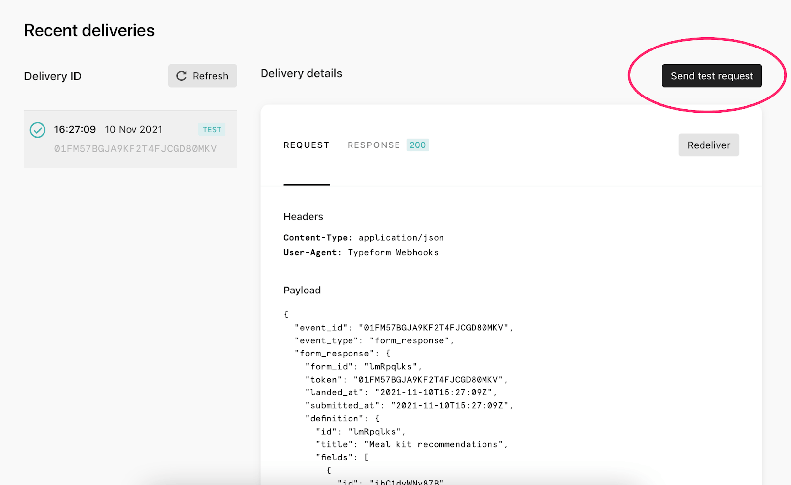 Beispiel für Datentransformationscode, der den Webhook auf Braze-Nutzerprofile abbildet.