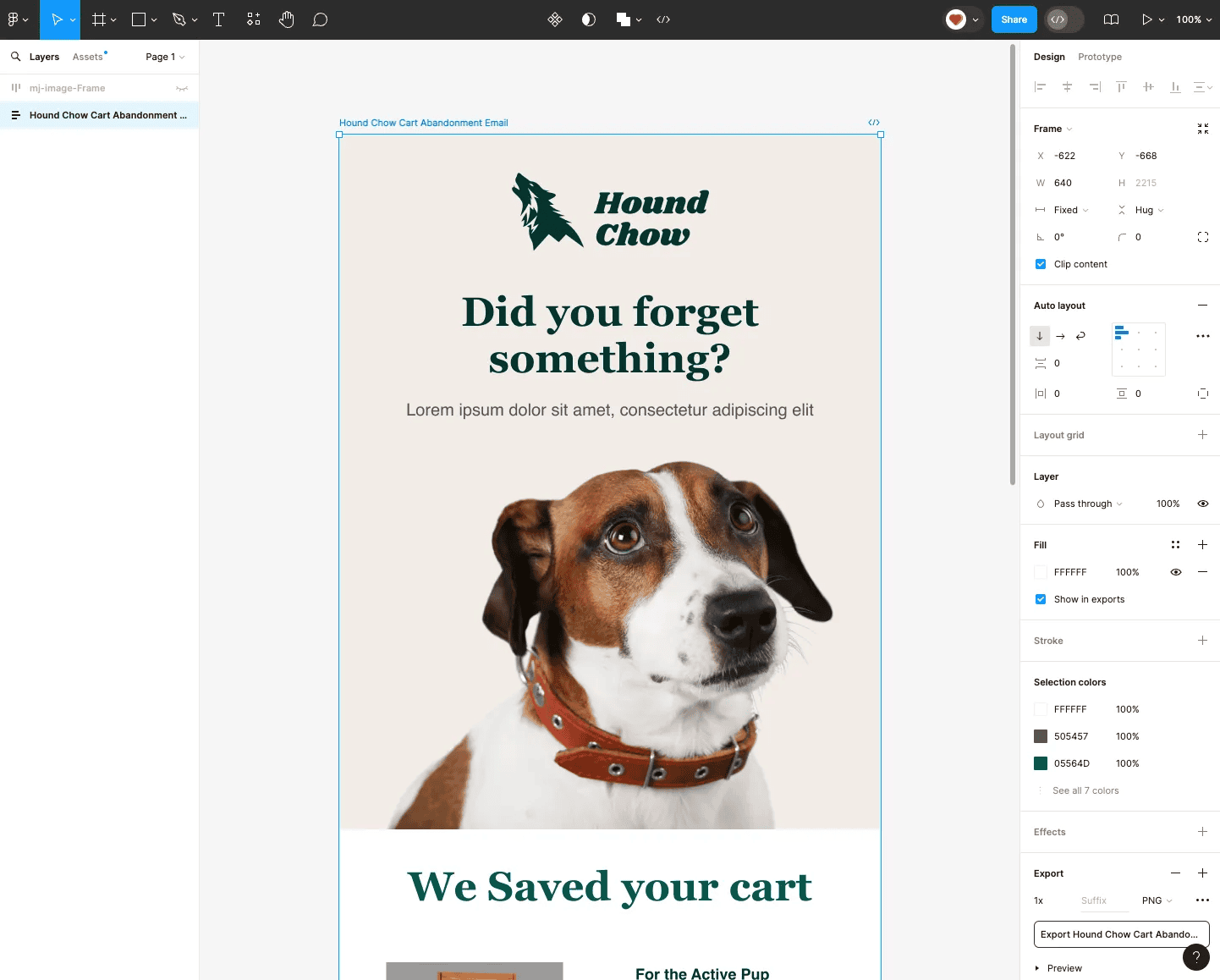Komponenten in Figma anpassen.
