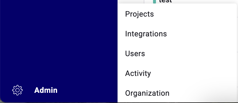 Das Admin-Panel in der Kameleoon-Plattform.